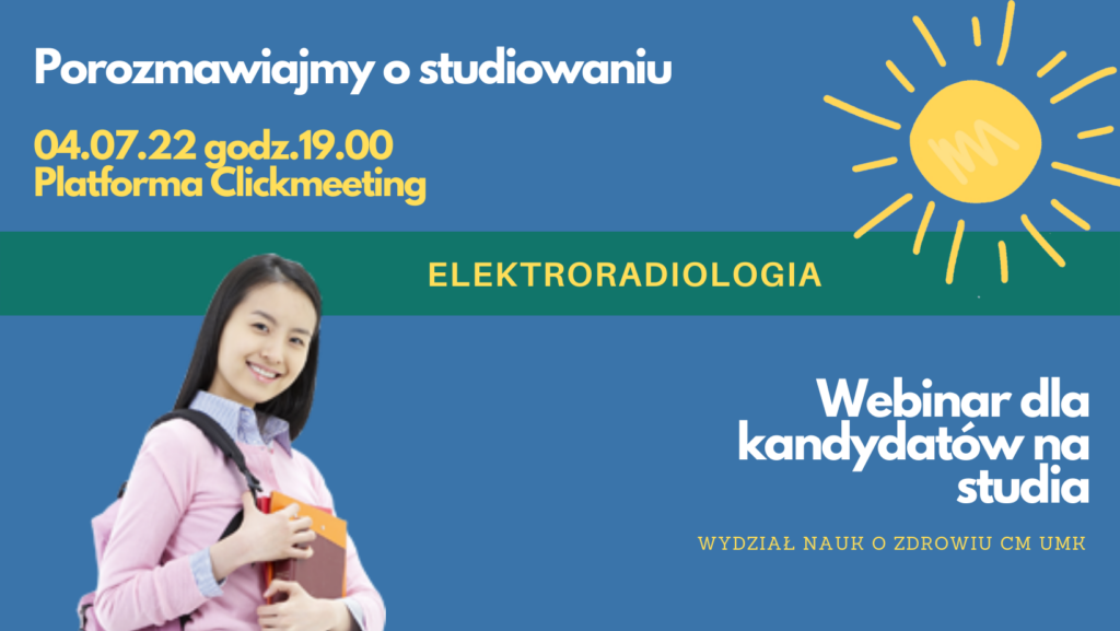 Baner informujący o webinarze elektroradiologia 